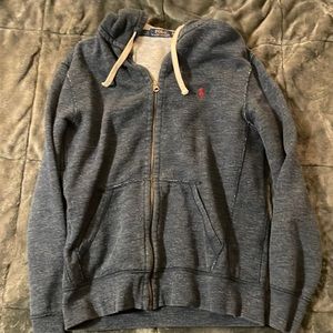 Ralph Lauren Full Zip Hoodie Double Knit Size M